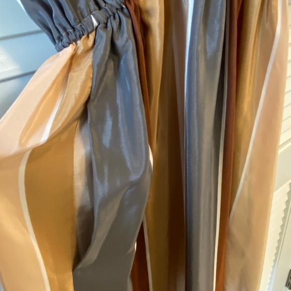 Vintage striped wrap front midi dress - Picture 5 of 13